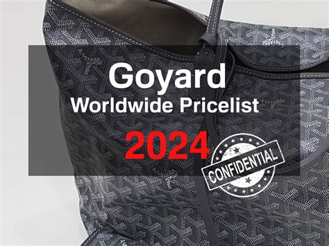 goyard bags for men|goyard price list 2024.